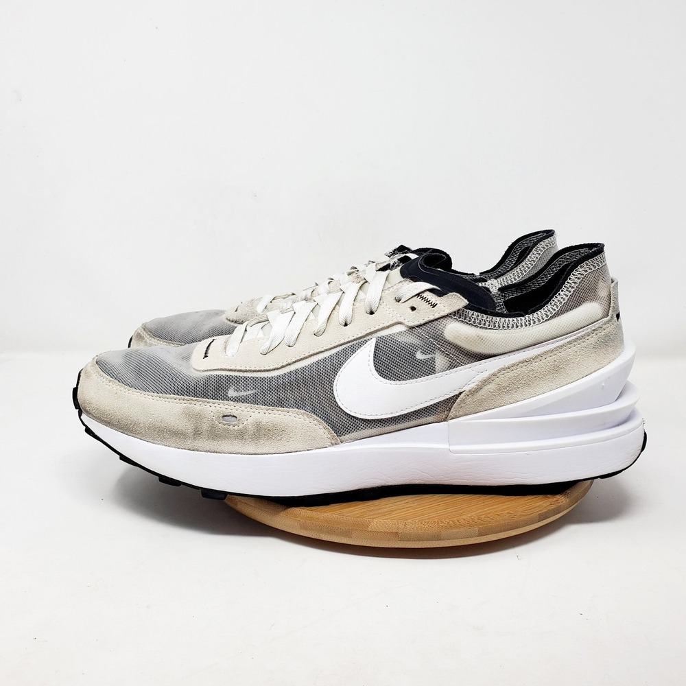 Nike Waffle One Shoes Mens 14 Summit White Lace Up Low Running Training Athletic